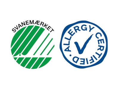 Svanemærket og Allergy Certified miljømærker