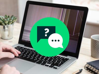 Ødelagt computer der skal til reparation