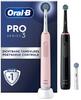 Pro 3 3900N CrossAction x3 Black & Pink Oral-B