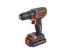 BDCDC18KB-QW 2x 1,5Ah + case Black+Decker