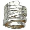 Silver braided wrap ring Wish