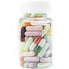 Vitaminpiller i glas